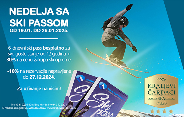 kraljevi čardaci nedelja sa ski passom