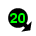 20 km/h (N)